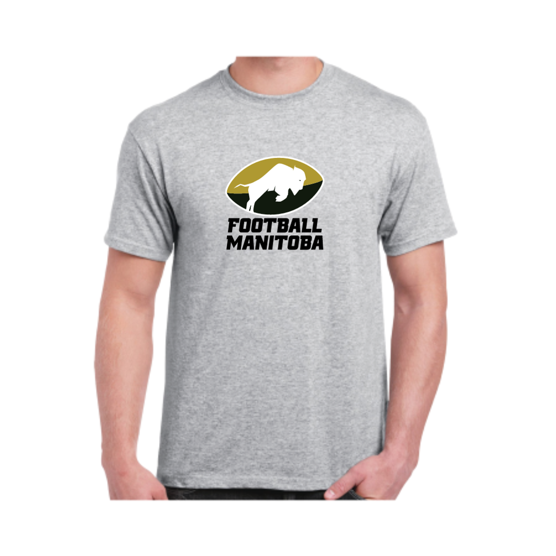 Football Manitoba Ringspun Adult T-Shirt