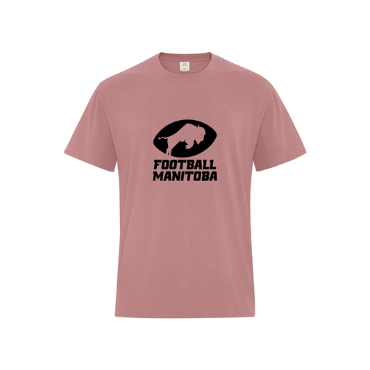 Football Manitoba Earth Wash T-Shirt - Pink & Blue