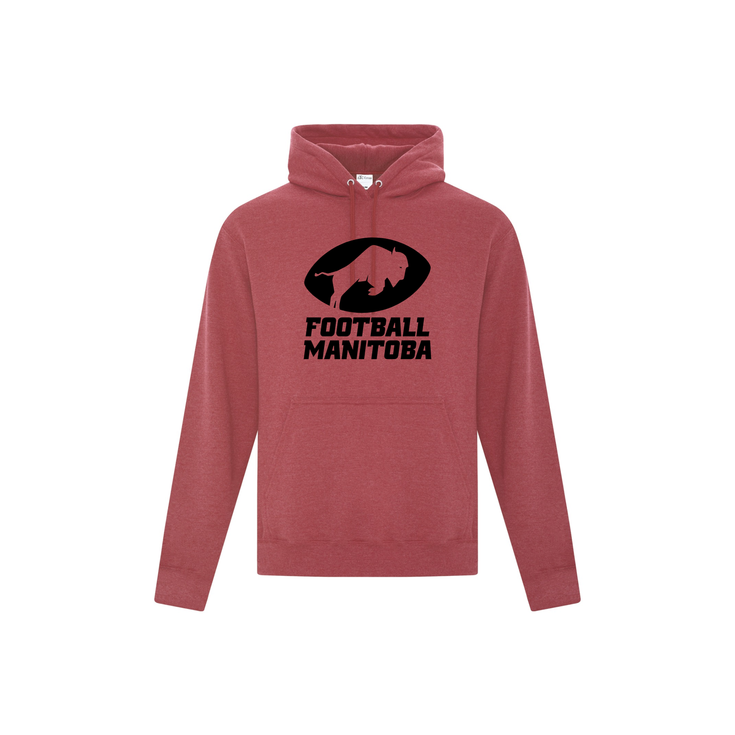 Football Manitoba (Black Logo) Regular Adult Hoodie