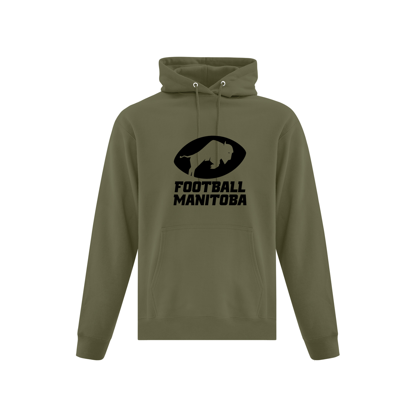 Football Manitoba (Black Logo) Regular Youth Hoodie