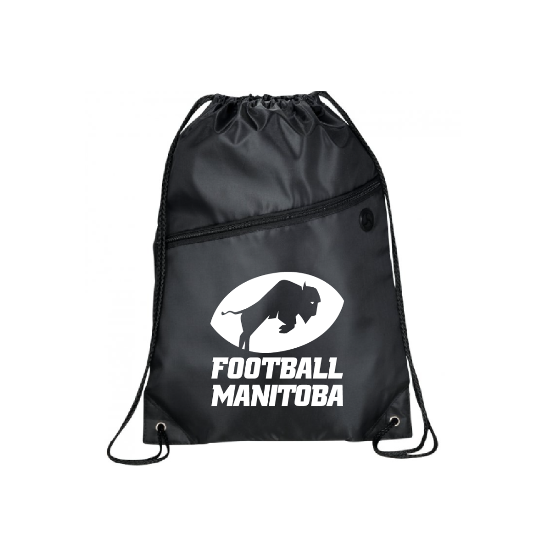 Football Manitoba Drawstring Bag